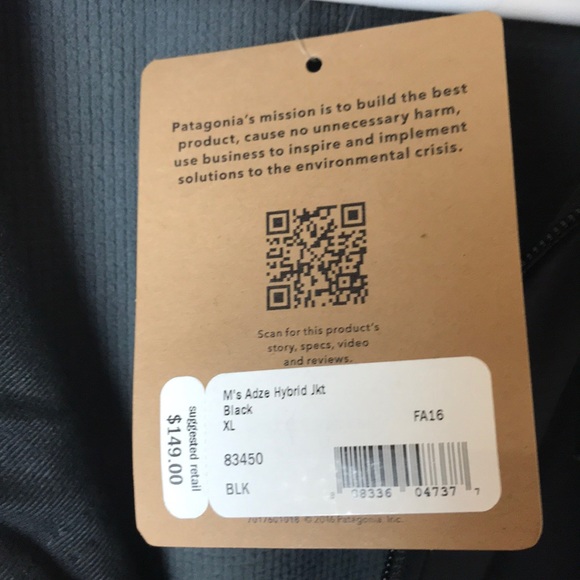 Patagonia adze hybrid jacket YouTube Embroidered - Picture 2 of 4